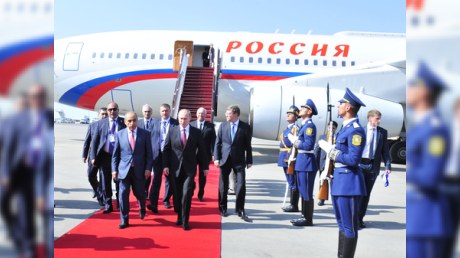 Putin Bakıya təyyarə ilə gəldi - YENİLƏNİB 