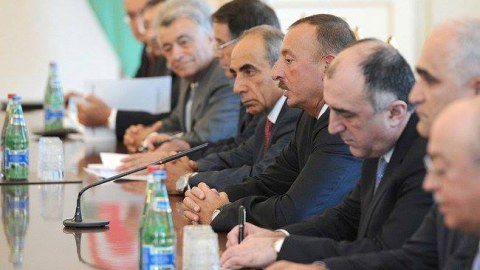 Prezidentlərin görüşündən ən son FOTOLAR