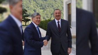  Prezident Qəbələdə Abdulla Gül və Atambayevlə görüşüb