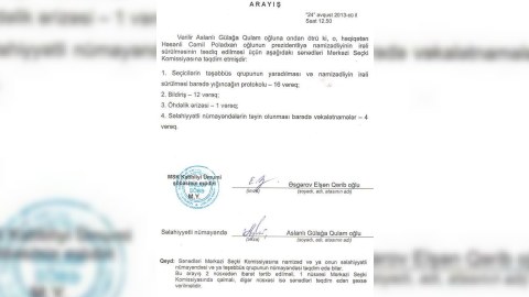 MSK Cəmil Həsənlinin sənədlərini qəbul etdi - FOTO