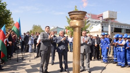 9 rayonda kəndlərə ilk dəfə qaz verilib - FOTOLAR