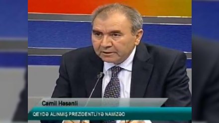 İTV-nin debatında QALMAQAL: Hafiz Hacıyev Cəmil Həsənliyə butulka atdı - VİDEO
