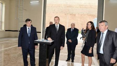 Prezident və xanımı Şabranda açılışda olub - FOTOLAR
