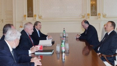 İlham Əliyev Minsk qrupunun həmsədrlərini qəbul edib