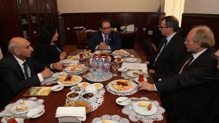 Polşanın ölkəmizdəki səfiri Mikal Labenda BDU-da olub