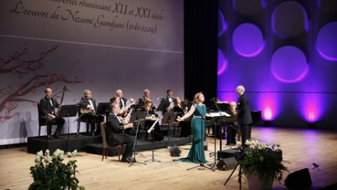 Heydər Əliyev Fondu Fransada Nizami Gəncəviyə aid sərgi və konsert təşkil edib - FOTOLAR