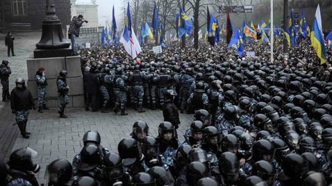 “Berkut” Kiyev meriyasına hücuma keçib