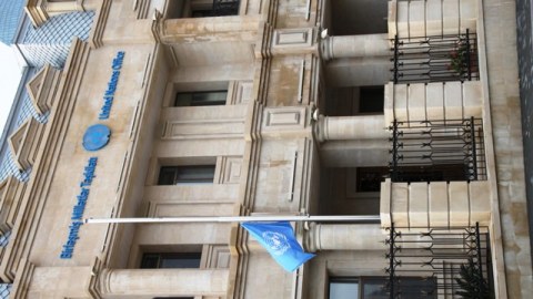 BMT-nin Bakıdakı bayrağı endirildi - FOTO