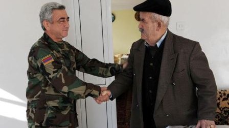 Sərkisyanın atası Minsk Qrupunun iştirakı ilə Xankəndində dəfn OLUNDU