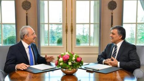 Prezident müxalifət lideri ilə görüşdü - FOTO