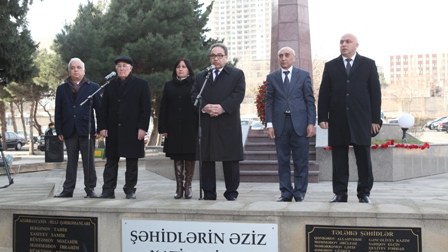 BDU-da 20 Yanvar şəhidlərinin anım mərasimi keçirilib