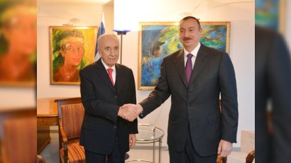 İlham Əliyev Davosda İsrail prezidenti ilə görüşüb