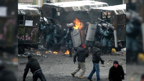 Kiyevdə iki nəfər gözünü itirdi