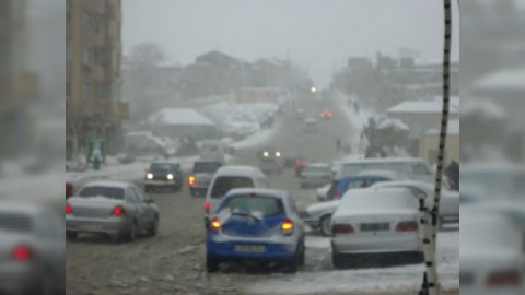 Qar Bakını əsirinə çevirdi  - FOTOLAR