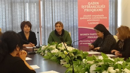 “Seçkili orqanlarda qadınların təmsilçiliyinin artırılması” layihəsinə start verildi