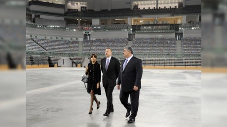 Prezident və xanımı Milli Gimnastika Arenasına baxdılar