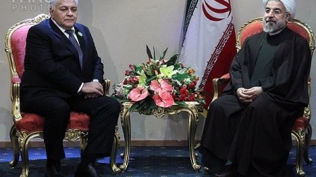 Oqtay Əsədov Həsən Ruhani ilə görüşüb-FOTOLAR