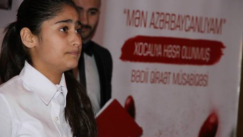 “Mən Azərbaycanlıyam” bədii qiraət müsabiqəsi keçirilib - FOTOLAR