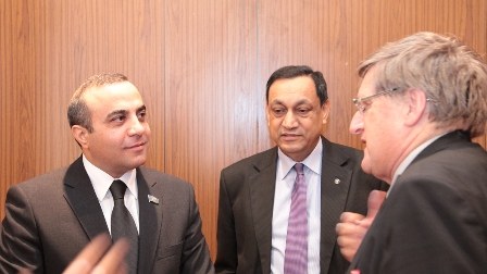 Azay Quliyev Beynəlxalq Sərhədsiz İnsan Haqları Təşkilatının direktoru ilə görüşüb