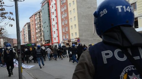 Ərdoğanın mitinqi ərəfəsi böyük qarşıdurma - FOTOLAR