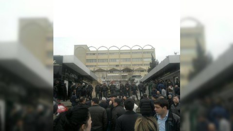 Məhşur “Moskva" Univermağı yanır- FOTOLAR - YENİLƏNİB