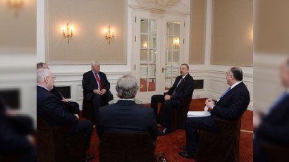 Azərbaycan prezidenti Minsk qrupunun həmsədrlərilə görüşdü - FOTO