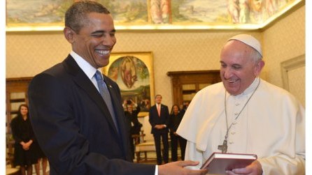 Barak Obama Vatikanda ilk dəfə Papa Fransis ilə görüşdü