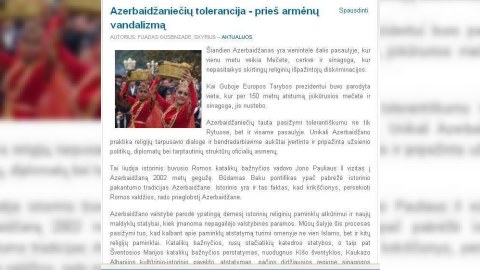 Litva mediası 31 Mart soyqırımından yazıb