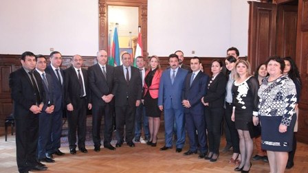 Azərbaycan nümayəndə heyəti Budapeştdəki səfirliyimizdə olub - FOTO