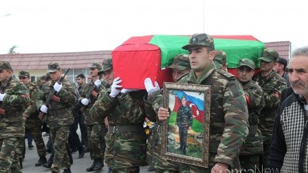 Gəncəli şəhid bu gün torpağa tapşırılıb - FOTO