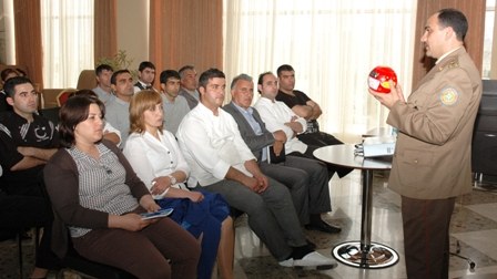 FHN Dövlət Yanğın Nəzarəti Xidməti  “Rixos Hotel”də və "Azərtoxum" MMC-də təqdimat mərasimi keçirib