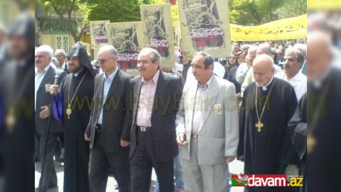 İran erməniləri Tehranda İranın himnini oxudular - VİDEO