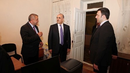 Səlim Müslümov Şamaxıdakı internat evində olub - FOTO