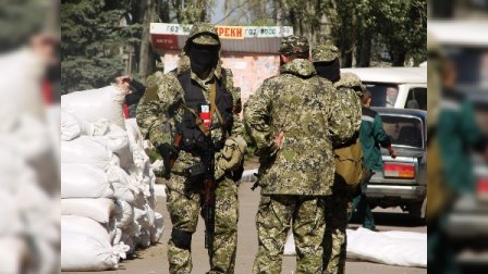 Slavyanskda separatçıların pusqusu məhv edilib - FOTOLAR