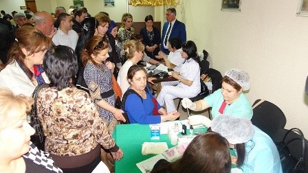 Nazirlikdə könüllü qanvermə aksiyası - FOTO 