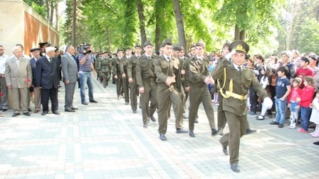 Gəncədə 9 may tədbiri keçirildi - FOTOLAR  