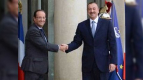 Fransa və Azərbaycan prezidentləri Leyla Yunus və Rauf Mirqədirovla bağlı sualı cavablandırıblar