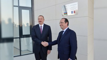 Azərbaycan və Fransa prezidentləri müştərək biznes forumda iştirak edirlər