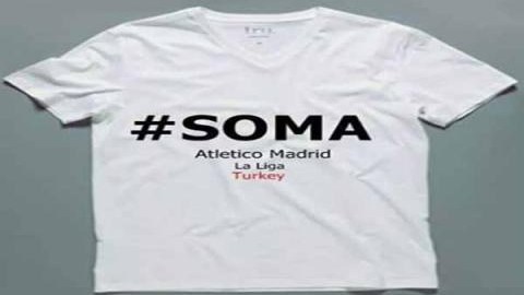“Atletiko Madrid” “Soma” yazılı köynəklərlə meydana çıxacaq