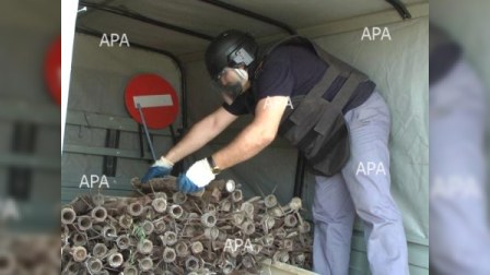 Bakı-Sumqayıt yolunda çoxlu miqdarda sursat tapıldı