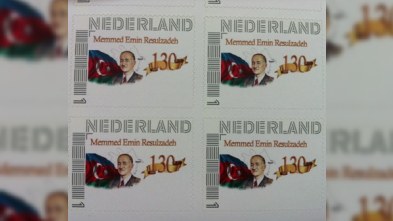 Niderlandda “Rəsulzadə markası” buraxıldı - FOTO