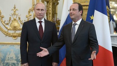 Putin Ollandla bir araya gəldi - FOTOLAR