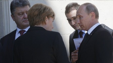 Putin və Poroşenko bir arada - FOTO