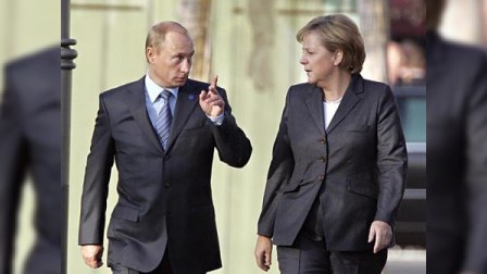 Putin Merkelə Rusiyanın konstruktivliyindən danışdı 