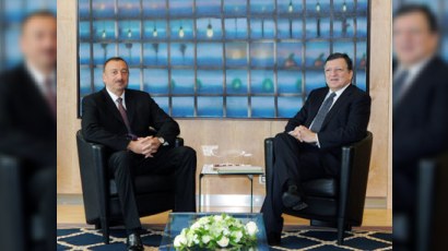 İlham Əliyev Manuel Barrozu ilə görüşüb