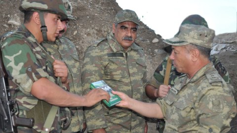 Azərbaycanın Əfqanıstan müharibəsi veteranları cəbhə bölgəsində - FOTOLAR