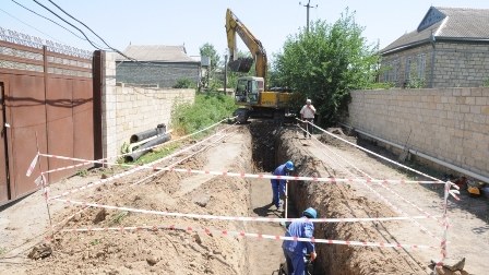 Beyləqanın su təchizatı yaxşılaşdırılır – FOTOLAR