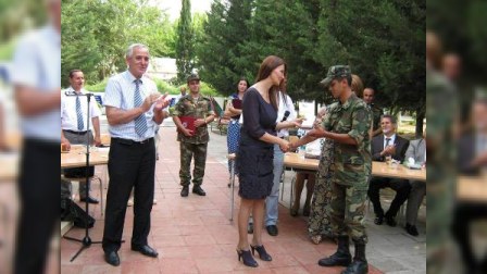 Cəbhə bölgəsində əsgərlərlə görüş keçirilib - FOTO