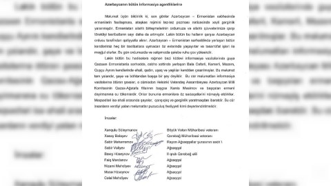 Qazax ağsaqqalları və veteranları mətbuata MÜRACİƏT etdilər: "Şayiə yaymayın!" 