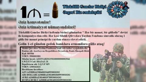 "Hər bir manat, bir güllədir"- Kampaniya